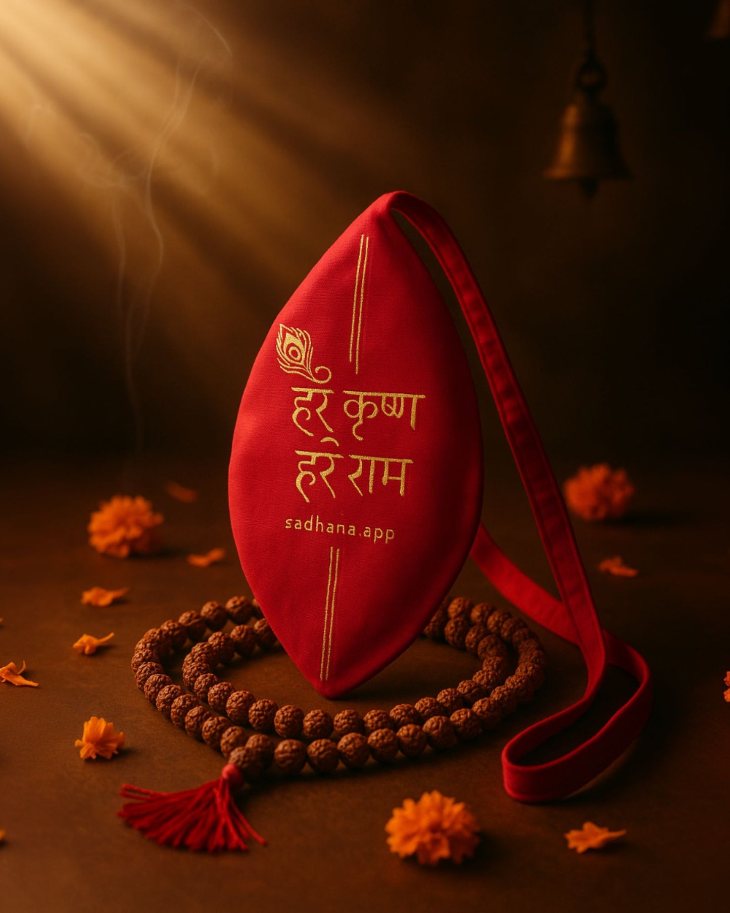 Japa Sadhana Set — Mala, Gaumukhi & Rose/Jasmine Attar