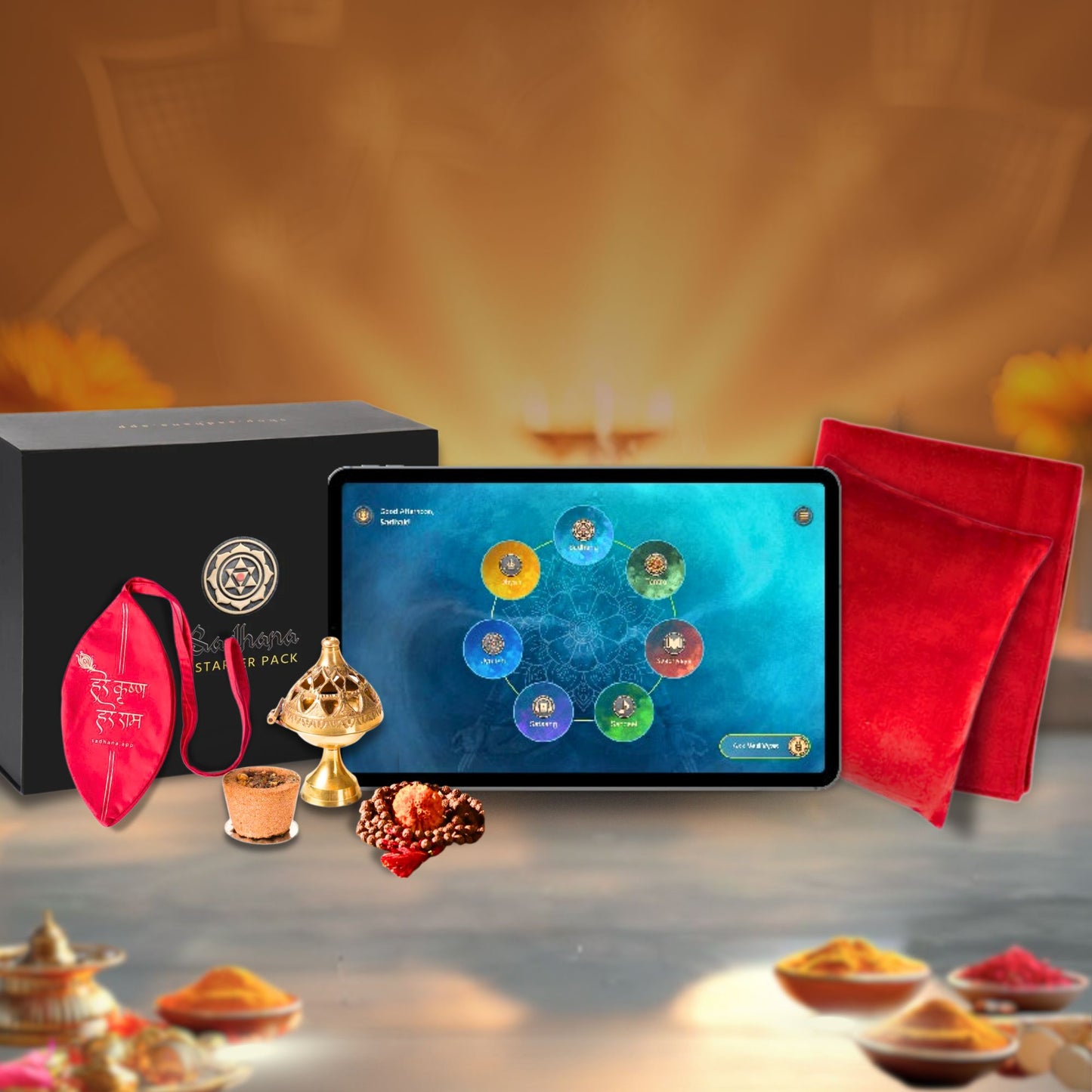Sadhana Tablet + Sadhana Starter Pack Combo – Your Complete Digital Temple