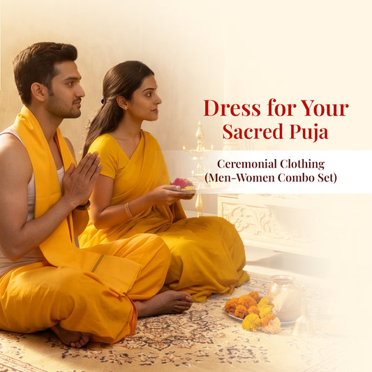 Maha Vishnu Sadhana Ceremonial Clothing (Men-Women Combo Set)