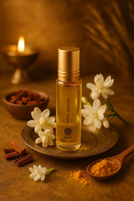 Sugandhim White Jasmine Premium Attar (Perfume) for Puja - Gift Set