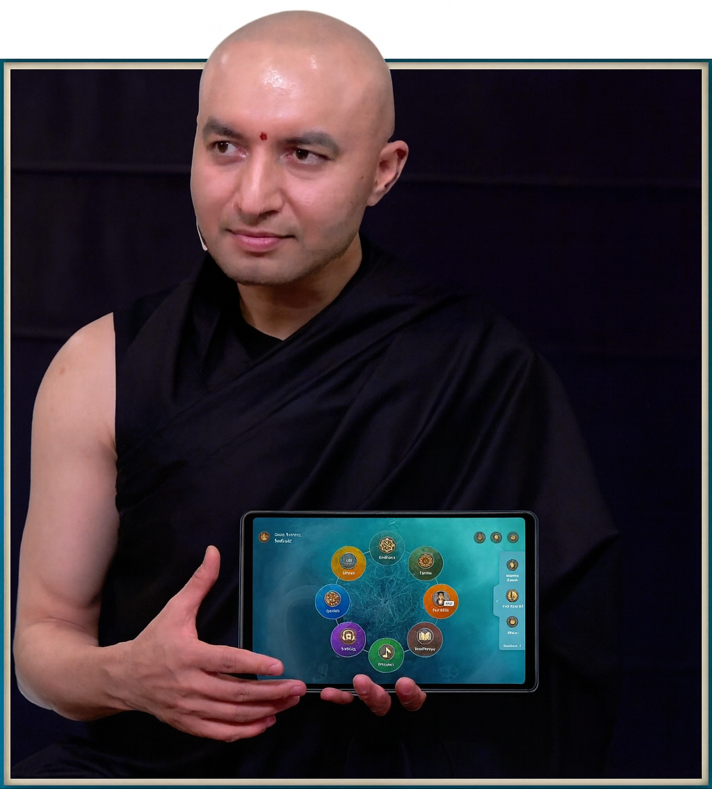 Sri Hari Vigraha Set with Sadhana Tablet – Your Personal Digital Temple