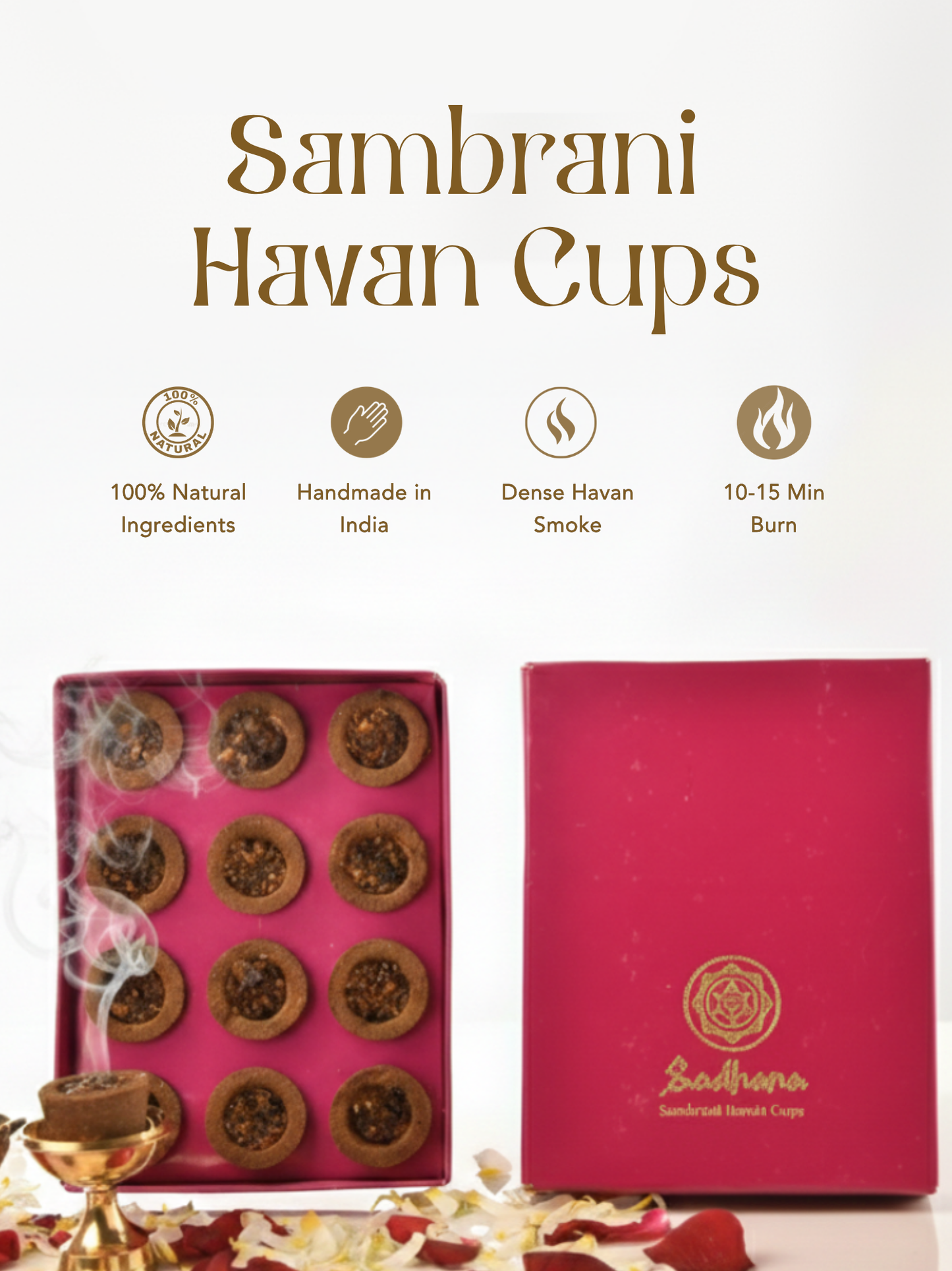 Sadhana Havan Cups – 100% Natural | 12-Month Puja Subscription