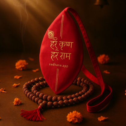 Rudraksha Mala with Gaumukhi – Sacred Beads for Japa