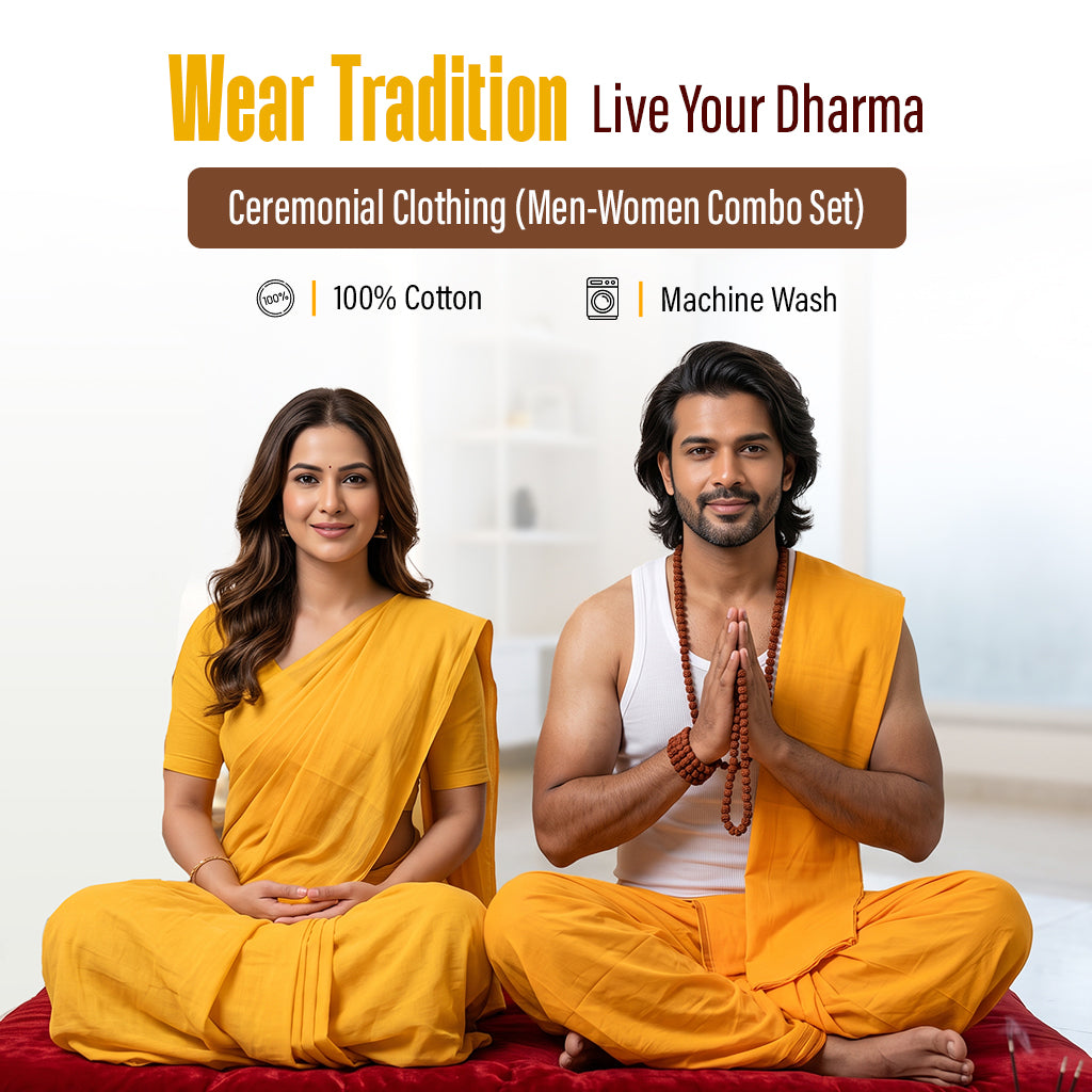 Maha Vishnu Sadhana Ceremonial Clothing (Men-Women Combo Set)