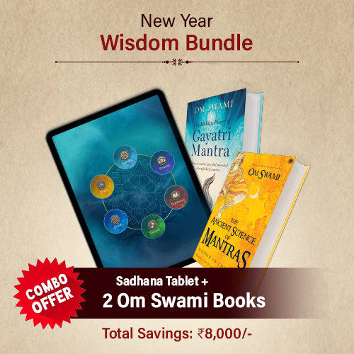 New Year Wisdom Bundle: Sadhana Tablet + 2 Om Swami Books