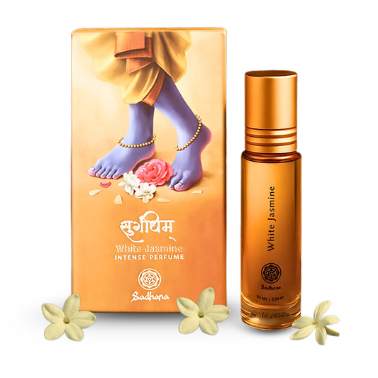 Sugandhim White Jasmine Premium Attar (Perfume) for Puja